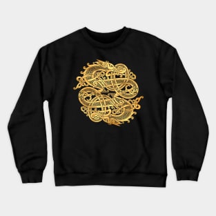 Gold Dragon Celtic Crewneck Sweatshirt